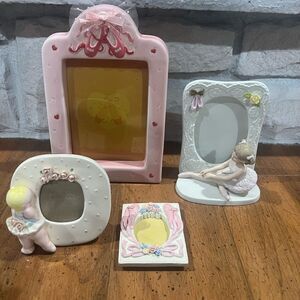 Vintage ballerina photo picture frames